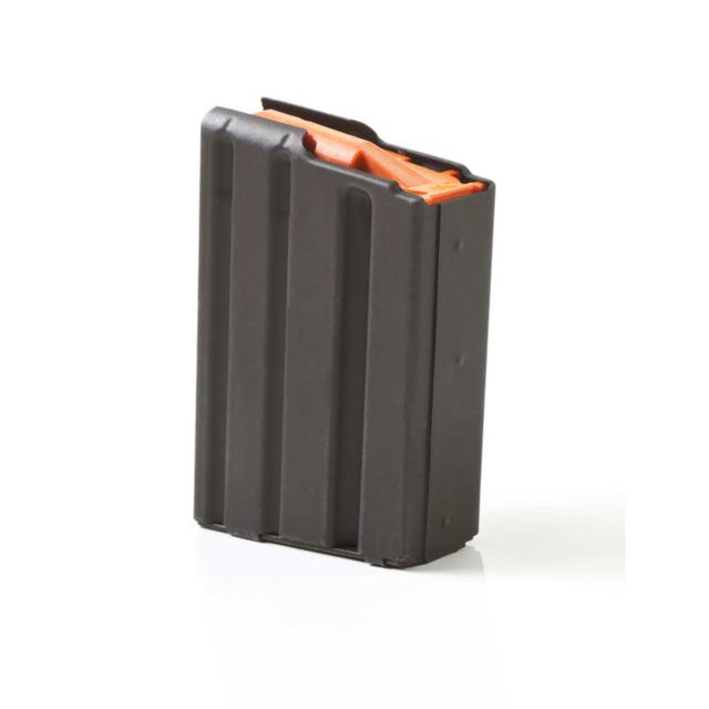unition Storage Components AR-15 .223/5.56 Stainless Steel Magazine 10 Round Black Marlube/Orange Follower Ammo
