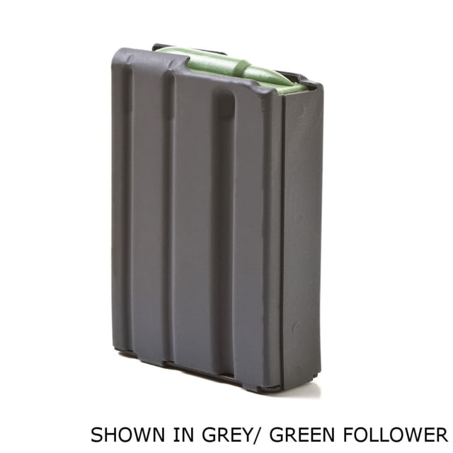 unition Storage Components AR-15 .223/5.56 Aluminum Magazine 10 Round Black Marlube/Orange Follower Ammo