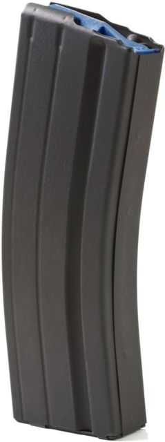 Ammunition Storage Components AR-15 6.5 Grendel Stainless Steel Magazine 25 Round blocked to 10 Round Black Marlube/Blue Follower - Ammunition Storage Components