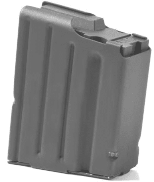 unition Storage Components AR Rifles 308 Win SR25 Stainless Steel Magazine 5 Round Black Marlube/Black Follower Ammo