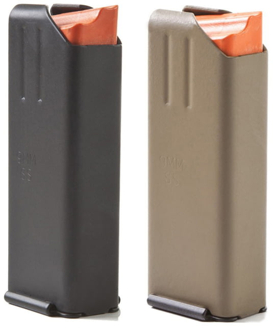 Ammunition Storage Components 9mm Stainless Steel Colt Style Magazine, 10 Round, FDE Marlube/Orange Follower, 10-9MM-AR-SS-FDE-O-ASC by USA Ammunition Storage Components Pistol Magazines