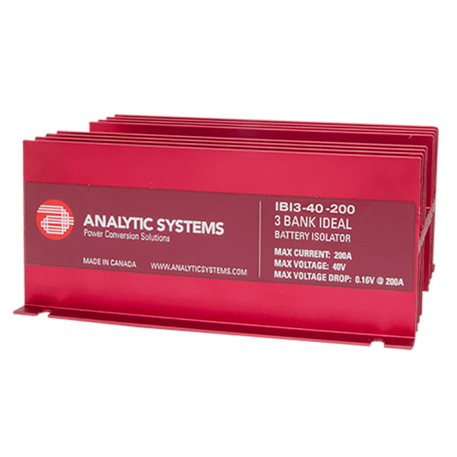 Analytic Systems 200A 40V 3-Bank Ideal Battery Isolator One Size - Analytic Systems