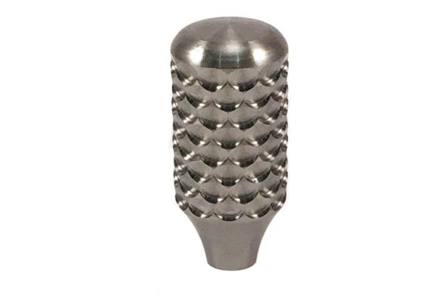 Anarchy Outdoors Bolt Knob Dragon Scale 5/16x24 Long 1.9in Polished Titanium TBK-DS-L - Anarchy Outdoors