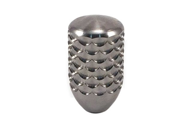 Anarchy Outdoors Bolt Knob Dragon Scale 5/16x24 Short 1.5in Polished Titanium TBK-DS-SH - Anarchy Outdoors