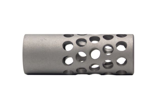 Anarchy Outdoors Full Port Titanium Muzzle Brake 22 cal Bead-Blasted Titanium - Anarchy Outdoors