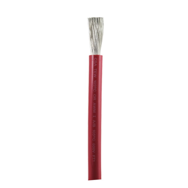 Ancor Red 1/0 AWG Battery Cable - Sold By The Foot One Size - Ancor