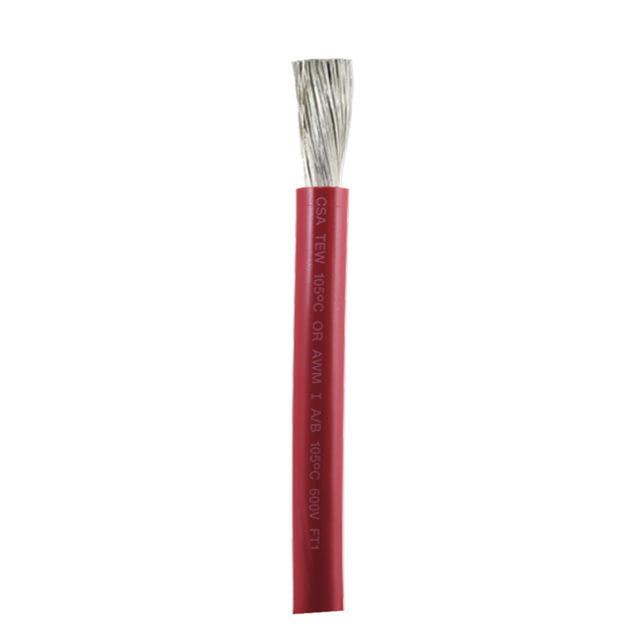 Ancor Red 2/0 AWG Battery Cable - Sold By The Foot One Size - Ancor