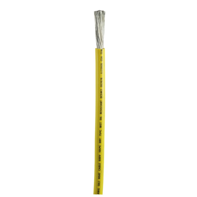 Ancor Yellow 2 AWG Battery Cable - Sold By The Foot One Size - Ancor
