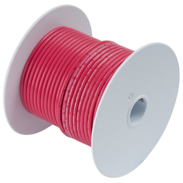 Ancor Red 18 AWG Tinned Copper Wire - 100', 100810