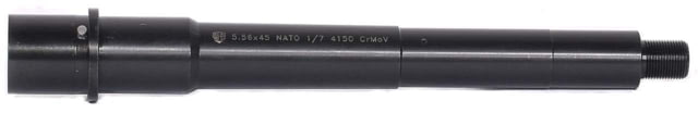 Andro Corp Industries Barrel 5.56 NATO 8 inch Medium Contour Pistol 1-7 Twist 1/2x28 Thread Black Black - Andro Corp Industries