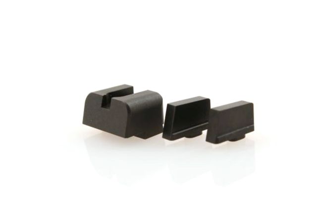 Angry Bear Arms Family Pack Co-Witness/Suppressor Blank Sight Set Glock Black Small - Angry Bear Arms