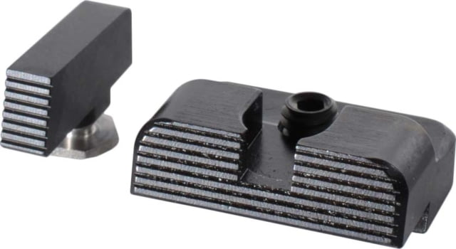 Angry Bear Arms Glock Bear Bones Blank Pistol Sights Low Profile Serrated Small Frame Black - Angry Bear Arms