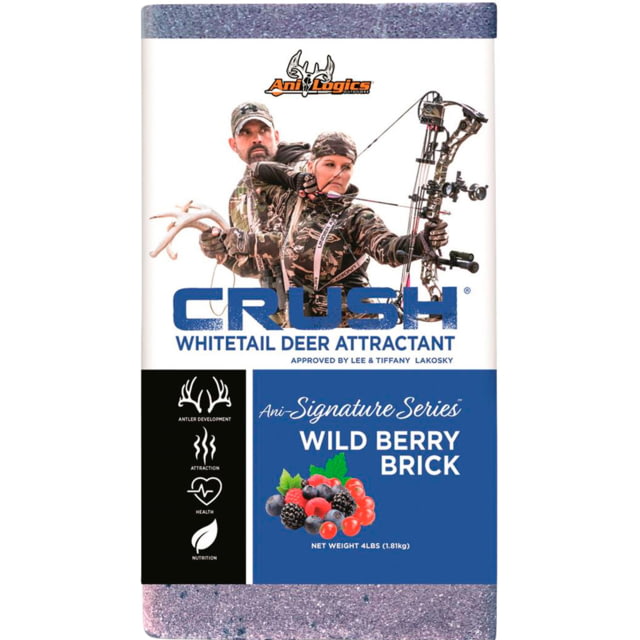 Ani-Logics Outdoors CRUSH Blends Candy Brick Wild Berry 4lb - Ani-Logics Outdoors