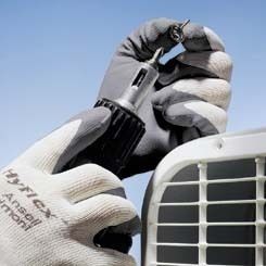 Ansell Healthcare HyFlex Foam Gloves Ansell Gray Gloves With White Liner Pack