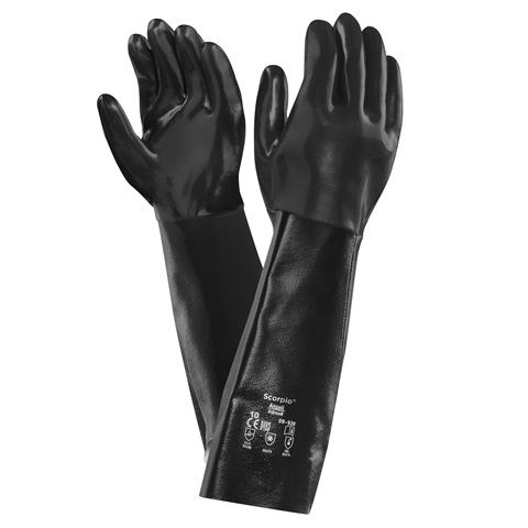 Ansell Healthcare Scorpio 09-928 Neoprene Gloves 45.7cm/18in Gauntlet 12 Pair/Pack