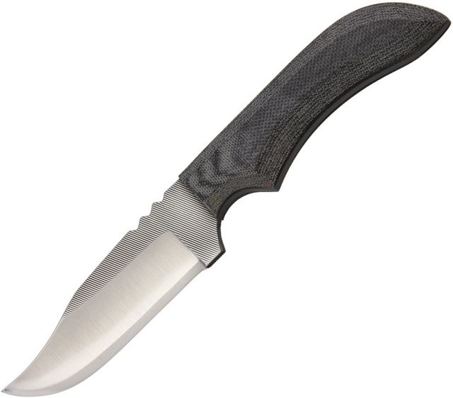 Anza 7.75 Inch Fixed Blade Knife W/ Clip Micarta Brown Leather Belt Sheath JWK-2 - Anza