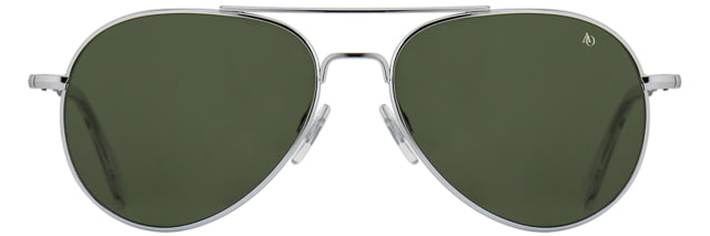 USED AO General Sunglasses Silver Calobar Green AOLite Nylon Lenses Polarized 55-14-140 B47 GEN255STSMGNN-P EDEMO1 Used Condition Like New Inspect and - Ao