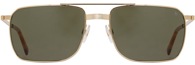 AO Geoffrey Sunglasses - Men's Gold Calobar Green AOLite Nylon Lenses Gold / Calobar Green Lens 58-18-145 - Ao