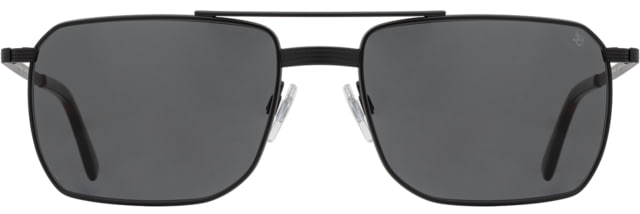AO Geoffrey Sunglasses - Men's Matte Black True Color Gray AOLite Nylon Lenses Matte Black / True Color Gray Lens 58-18-145 - Ao