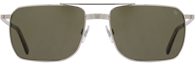 AO Geoffrey Sunglasses - Men's Silver Calobar Green AOLite Nylon Lenses Silver / Calobar Green Lens 58-18-145 - Ao