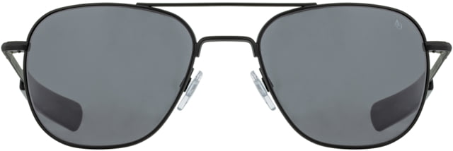 AO Original Pilot Sunglasses Black Frame 52 mm True Color Gray AOLite Nylon Lenses Bayonet Temple738921562184 - Ao