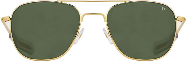 AO Original Pilot Sunglasses Gold Frame 52 mm Calobar Green SkyMaster Glass Lenses Bayonet Temple738921549260 - Ao