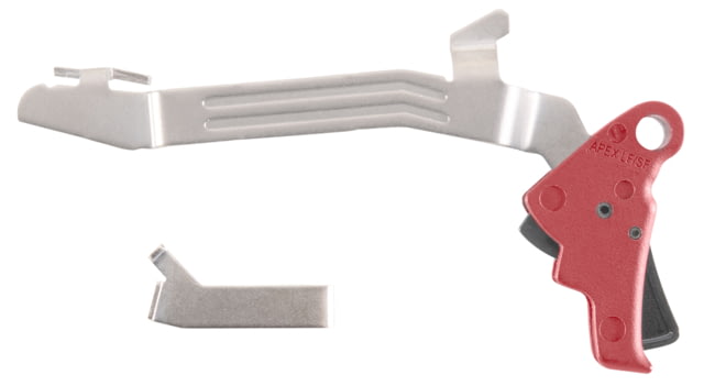 Apex Tactical Specialties Slim Frame Glock Polymer Action Enhancement Pistol Trigger Kit Glock 43/43X/48 Drop-In Red
