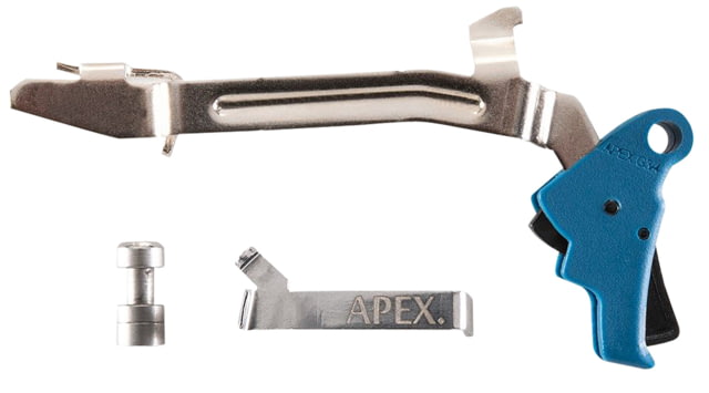 Apex Tactical Specialties Glock Gen 3-4 Polymer Action Enhancement Pistol Trigger Kit, Glock Gen 3-4 17/19/22-27/31/32/33/34/35, Drop-In, Blue, 102P175 by USA Apex Tactical Specialties Pistol Triggers