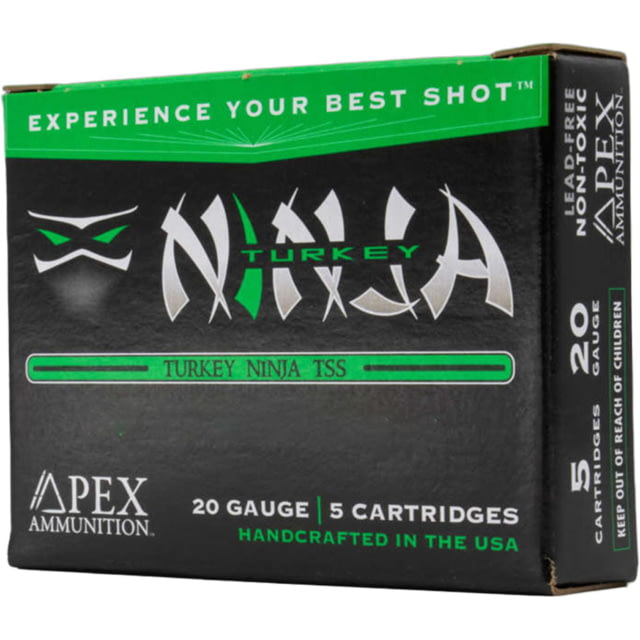 Apex Turkey TSS Ninja 410 ga 7/8 oz 3 in Shotgun Ammo #9.5 5 Rounds 1103564 - Apex Ammunition