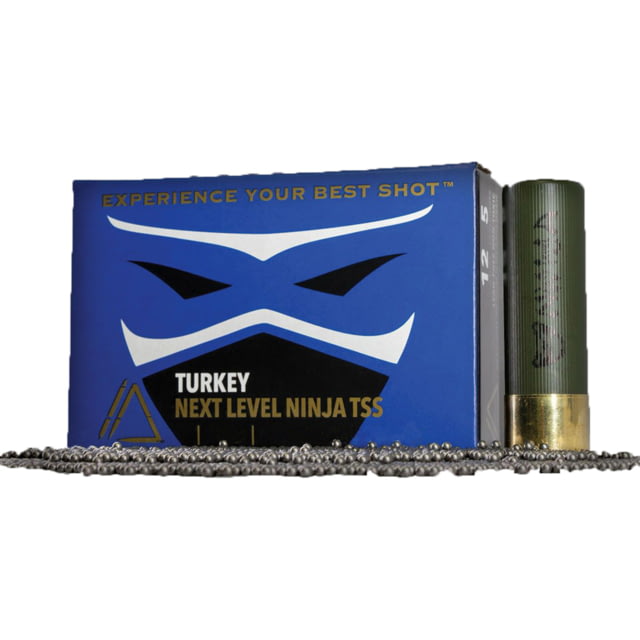 x Ammunition Turkey TSS Ninja Next Level .410 Gauge 7/8 Oz 3in Shotgun #8.5/9.5 10 Rounds Green NINJA410NL Ammo