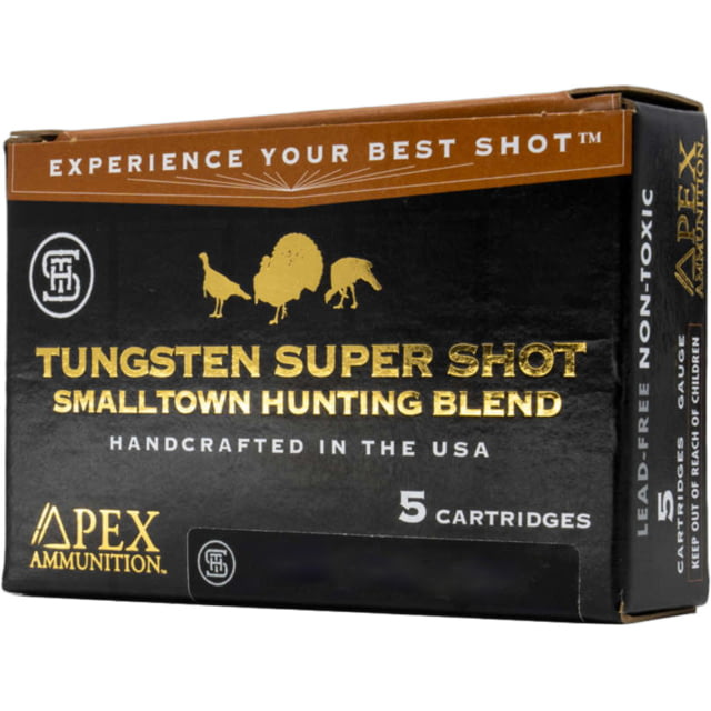 Apex Turkey TSS Smalltown Hunting Blend 28 ga 1 1/2 oz 2.75 in Shotgun Ammo #7.5 & 9 5 Rounds 1103567 - Apex Ammunition