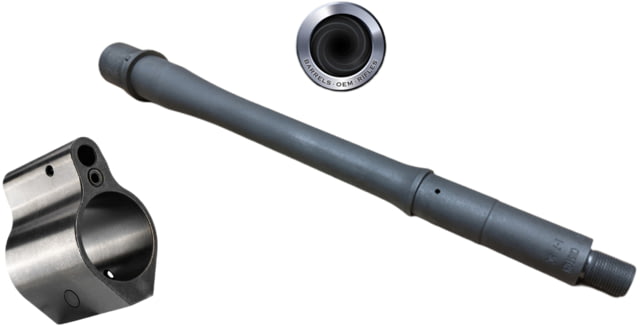 APF Armory AR-15 5.56 Nato Threaded Barrel w/Pinned Adjustable Gas Block 10.5in 1-7 Twist 1/2x28 Black - Apf Armory