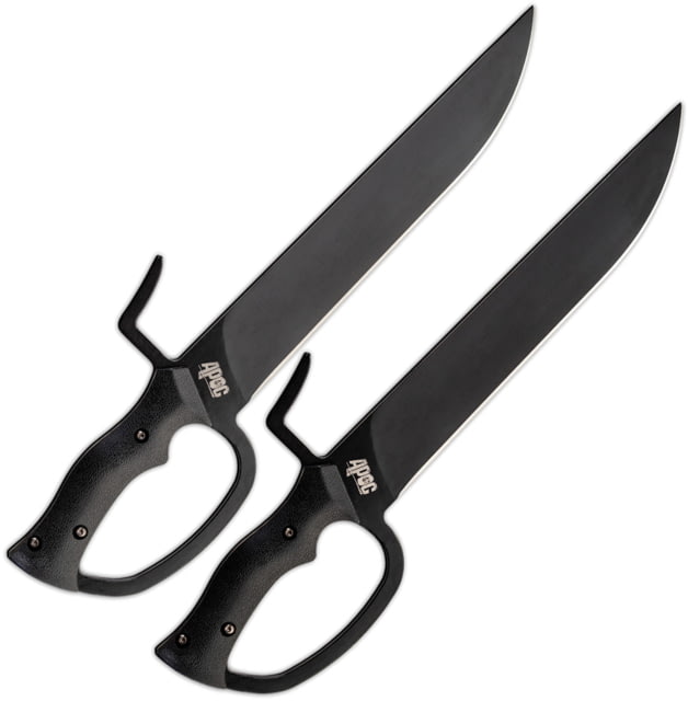 APOC by Dragon King Butterfly Swords 10.63" black coated 9260 steel blade Black G10 handle - Apoc By Dragon King