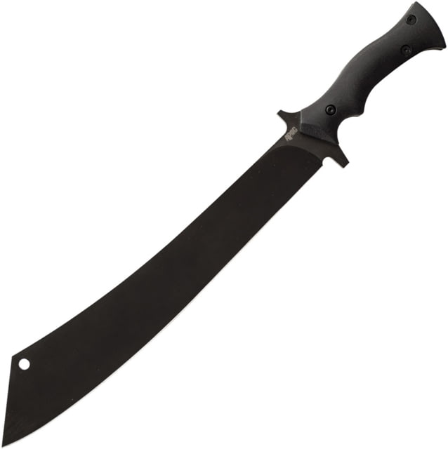 APOC by Dragon King Chop House Knife 12.75" black oxide coated 9260 steel blade Black G10 handle - Apoc By Dragon King