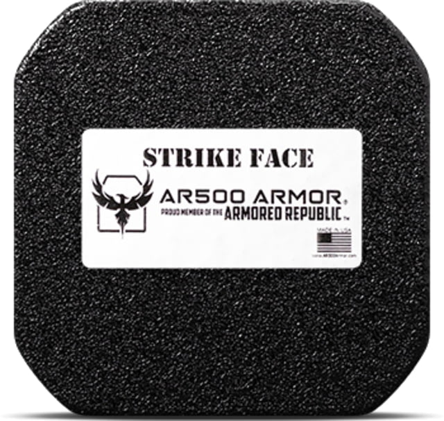 AR500 Armor A1 Armor Plates Threat Level III+ 6 x 6 Build Up Coat Black - Ar500 Armor
