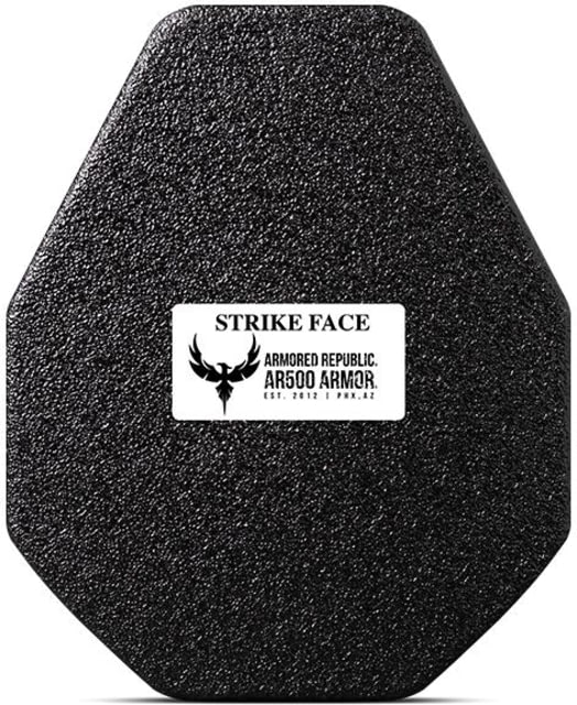 AR500 Armor A2 Armor Plates Threat Level III+ 11 x 14 Base Coat Black - Ar500 Armor