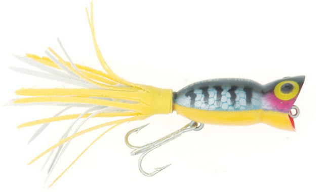 Arbogast Hula Popper Topwater Popper 1 3/4in 1/4 oz Floating Perch