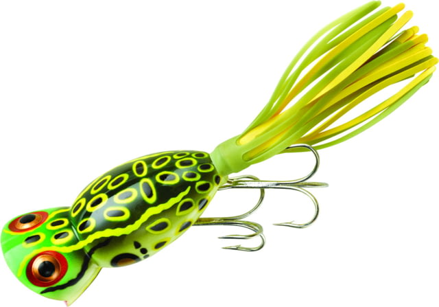 Arbogast Hula Popper Topwater Popper 2in 3/8 oz Floating Bull Frog