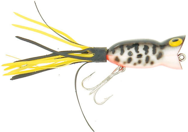 Arbogast Hula Popper Topwater Popper 2 1/4in 5/8 oz Floating Coachdog Orange Bel