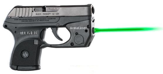 ArmaLaser Green Laser Sight for Ruger LCP Black - Armalaser