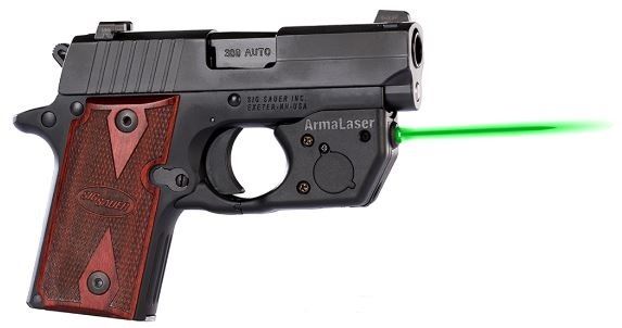 ArmaLaser Green Laser Sight for Sig Sauer P238/P938 Grip Mount - Armalaser