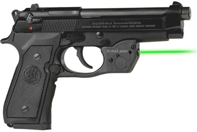 ArmaLaser Touch-Activated Laser Sight Beretta 92/96/92FS/96FS/M9 Green - Armalaser