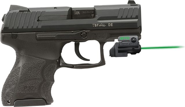 ArmaLaser GTO/FLX Finger Touch Green Laser Sight for H&K P30SK Black GTOGFLX71 - Armalaser
