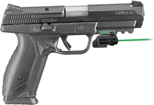 ArmaLaser GTO/FLX Finger Touch Green Laser Sight for Ruger American Black GTOGFLX73 - Armalaser