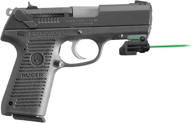 ArmaLaser GTO/FLX Finger Touch Green Laser Sight for Ruger P95 w/Rail Black - Armalaser