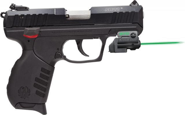 ArmaLaser GTO/FLX Finger Touch Green Laser Sight for Ruger SR22 Black - Armalaser