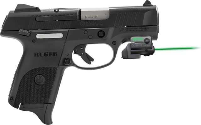 ArmaLaser GTO/FLX Finger Touch Green Laser Sight for Ruger SR9C/40C Black - Armalaser