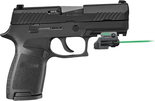 ArmaLaser GTO/FLX Finger Touch Green Laser Sight for Sig P320 Black - Armalaser
