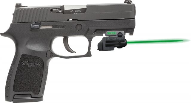 ArmaLaser GTO/FLX Finger Touch Green Laser Sight for Sig Sauer P250 Compact Black - Armalaser