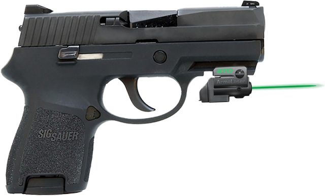 ArmaLaser GTO/FLX Finger Touch Green Laser Sight for Sig Sauer P250 Sub Compact Black - Armalaser